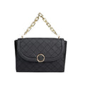 Black Stitched Handbag