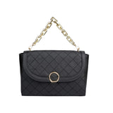 Black Stitched Handbag