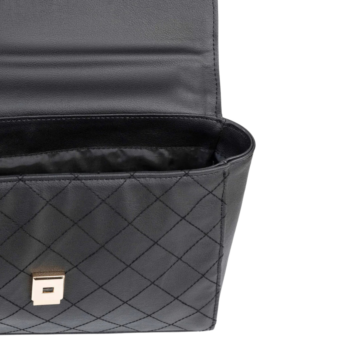 Black Stitched Handbag women