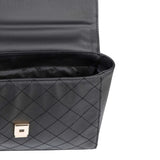 Black Stitched Handbag women