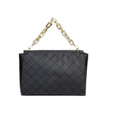Black Stitched women Handbag
