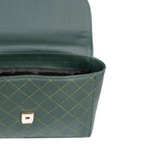 Green Stitched Handbag women