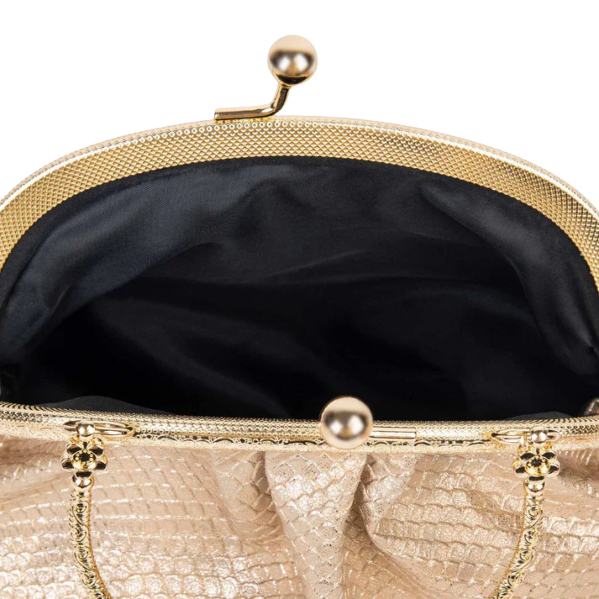Rose Gold Frame Clutch