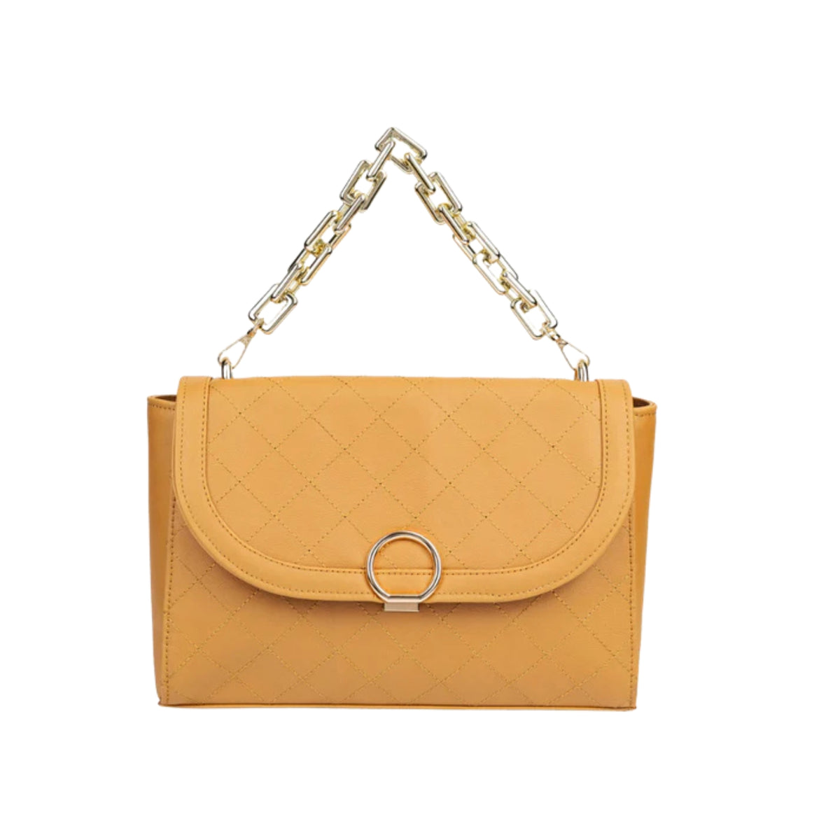 Rust Stitched Handbag