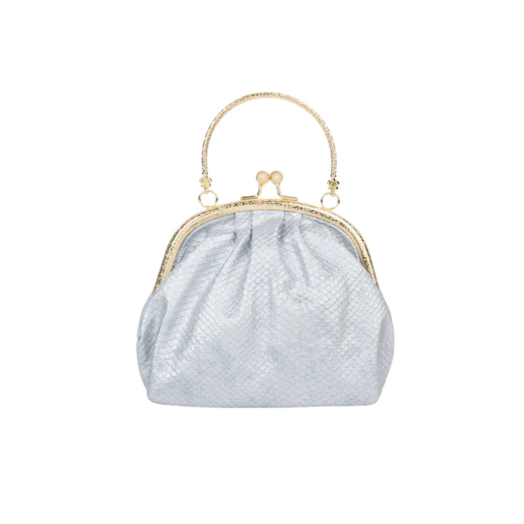 Silver Frame Clutch