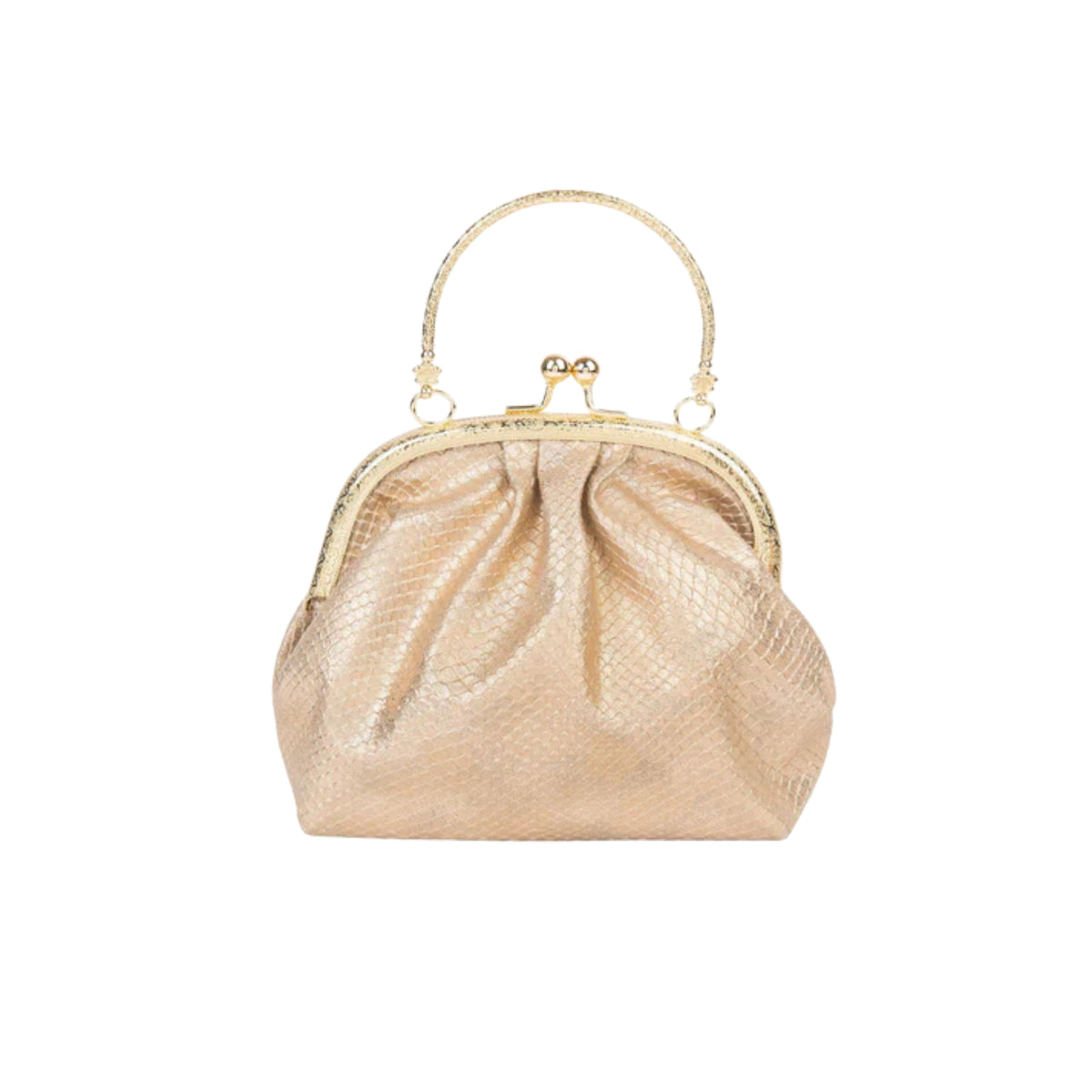 Vintage Rose Gold Frame Clutch